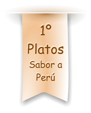 Restaurante Peruano: Menu primeros platos